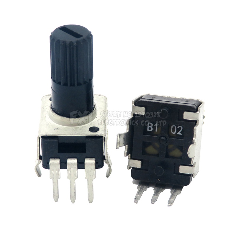 Set 10 Chiết Áp RV09 12.5mm 1k 2k 5k 10k 20k 50k 100k 0932 9 Loại 3 Chấu Chuyên Dụng