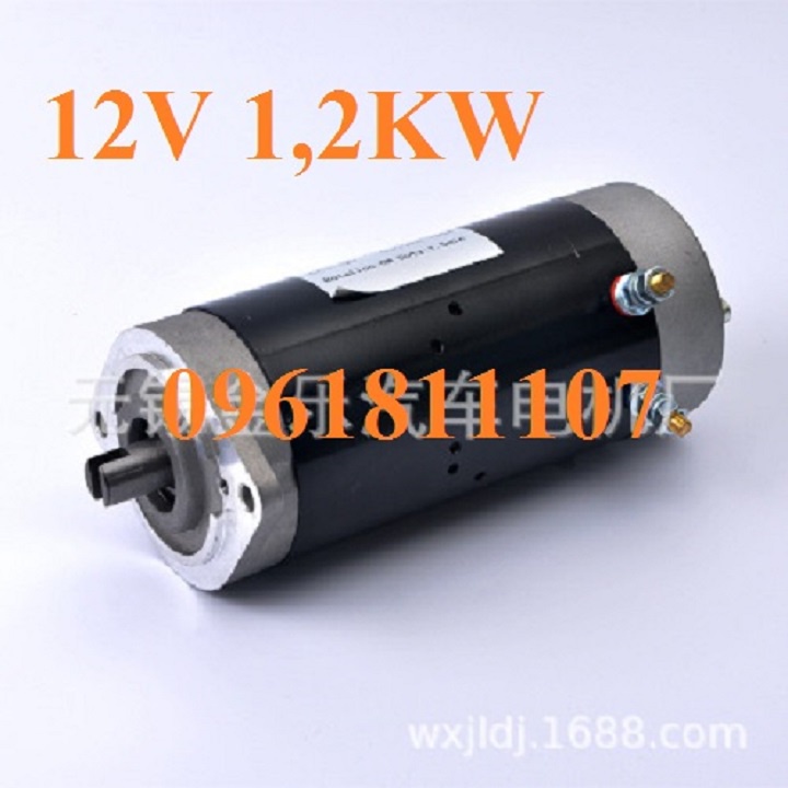 Mô tơ 12v 24V 1200w công suất cao, motor 12V 1200W, động cơ 12V 1200W chế máy nén, motor máy nén khí, motor thủy lực