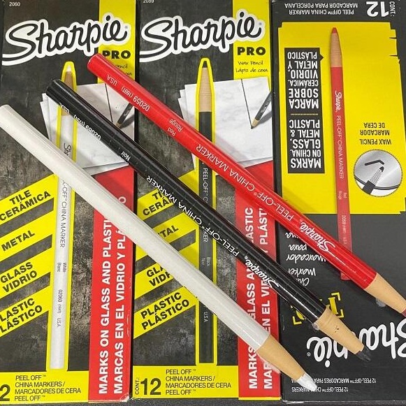 Chì đá sharpie chuyên gẩy sợi điêu khắc, chì đá định hình chân mày 3 màu đỏ trắng đen Rosy Beauty