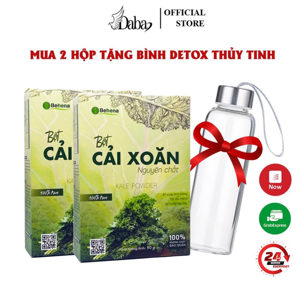 [MUA 1 TẶNG 1] Bột cải xoăn (kale) giàu dinh dưỡng , vitamin, tốt cho bé ăn dặm, giúp bé phát triển tối ưu (Hộp 50g)