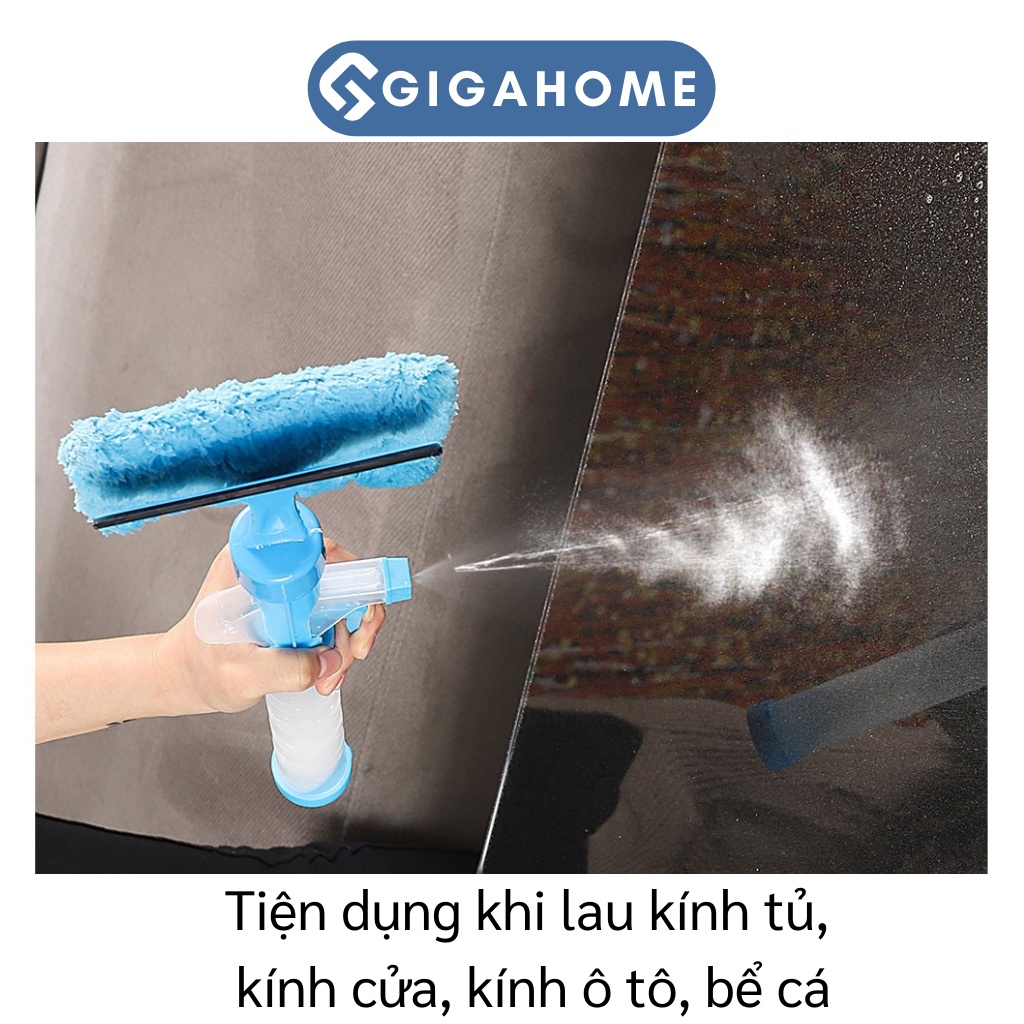 Cây Lau Kính Cầm Tay Kèm Bình Xịt Tiện Lợi GIGAHOME 5877