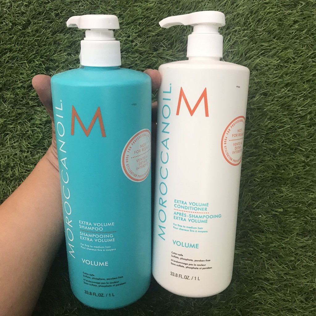 Chính hãng  Dầu gội xả tăng phồng tóc Moroccanoil Extra Volume 1000mlx2