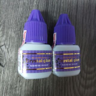 Keo nối mi Crystal glue giúp mi giữ đc lâu chân keo mướt độ khô 2-3s độ bền 5-6 tuần thích hộp cho 4 mùa dạng keo nước