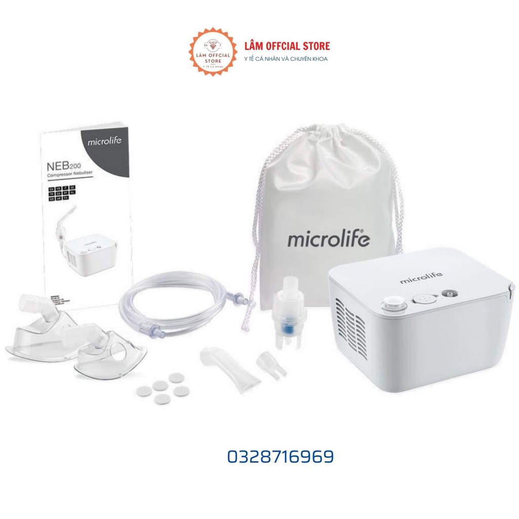 Bộ phụ kiện dành máy xông mũi họng, xong khí dung siêu âm MICROLIFE NEB200