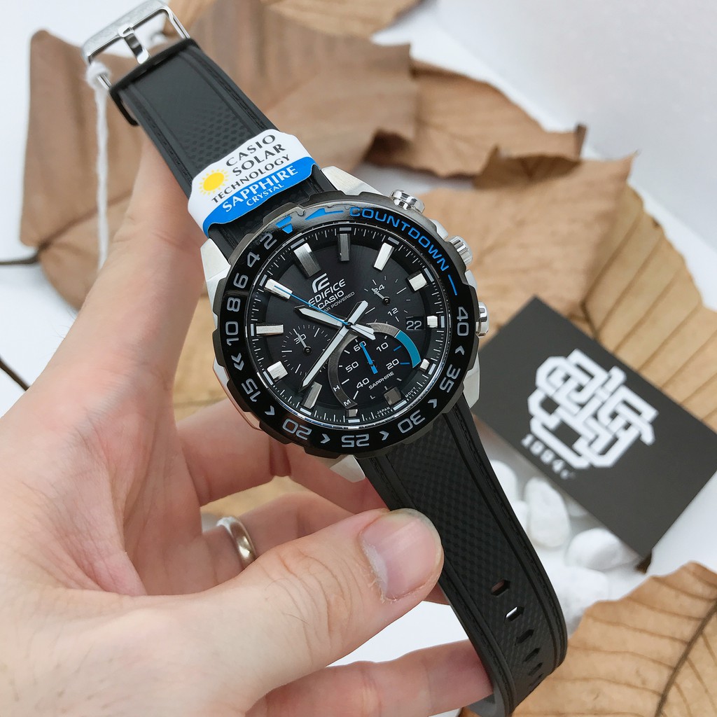 Đồng hồ nam Casio EDIFICE EFS-S550 / EFS-S550PB-1A kính Sapphire chống trầy chính hãng