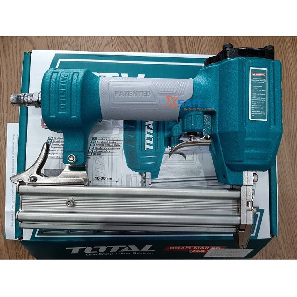 Súng bắn đinh thẳng dùng hơi Total TAT83301-3 Khả năng tải 100 pcs Kích thước đinh 10-30mm Ga18,1.25x1.00mm