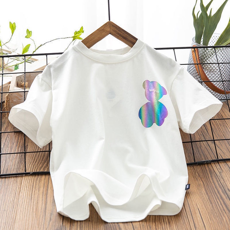 Áo Thun Cotton Tay Ngắn Thiết Kế Mới Thời Trang Xuân Hè Dành Cho Bé