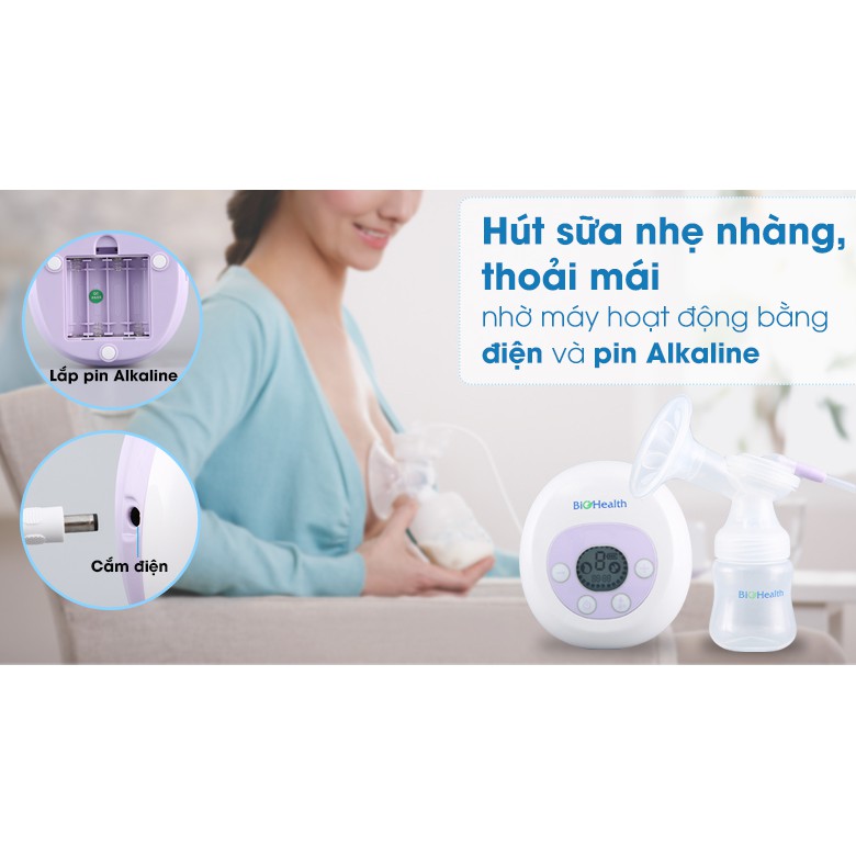 Máy hút sữa điện 1 bình Biohealth THÔNG MINH TIỆN LỢI - thương hiệu ÚC [CHÍNH HÃNG]