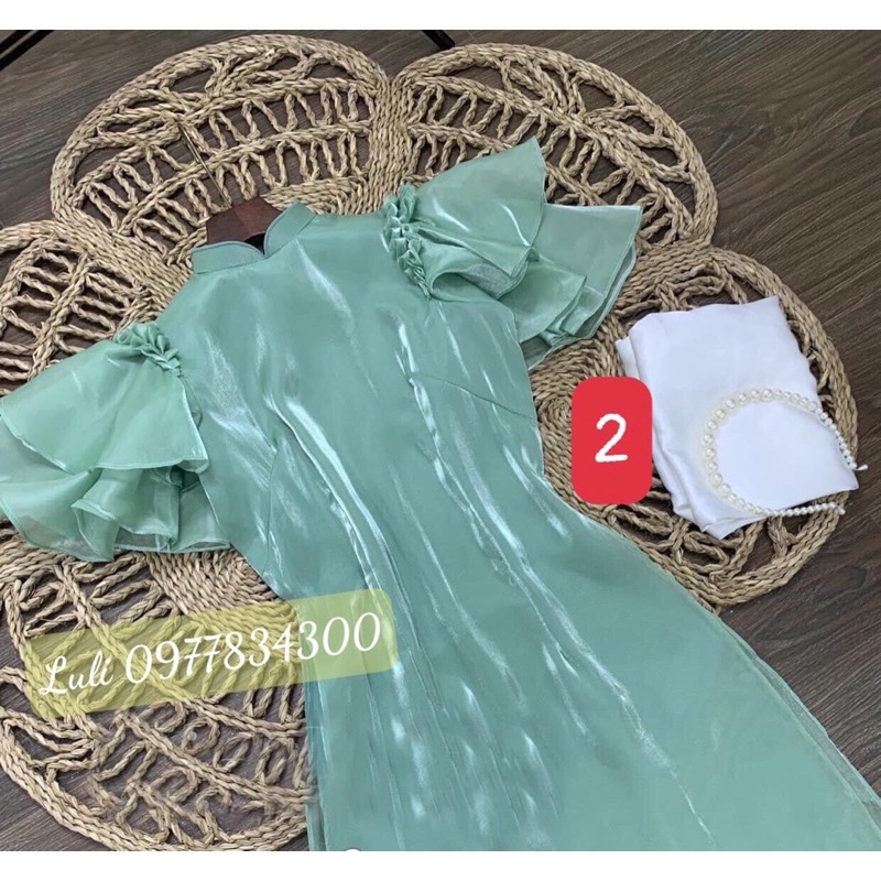 ÁO DÀI CÁCH TÂN voan tơ 4 tà cao cấp