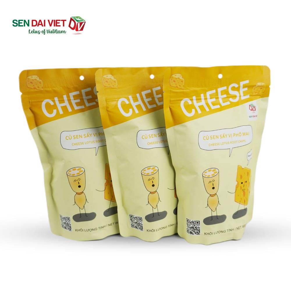 [Thùng 28 Gói]Củ Sen Sấy Vị Phô Mai Cay-Giòn Tan,Béo Ngây-Sen Đại Việt-Gói 35g-Date Mới Nhất.