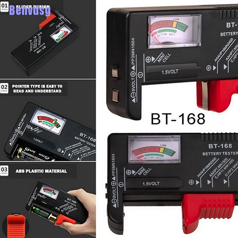 Máy đo dung lượng pin Lithium kỹ thuật số có nút bấm AAA AA chuyên dùng