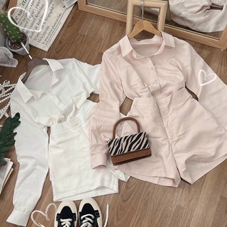 SET ÁO SƠ MI KÈM QUẦN SHORT