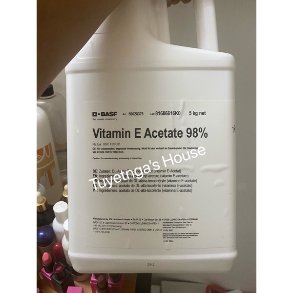 Vitamin E 10ml (Dl-Alpha Tocopheryl Acetate)-NGUYÊN LIỆU LÀM MỸ PHẨM HANDMADE