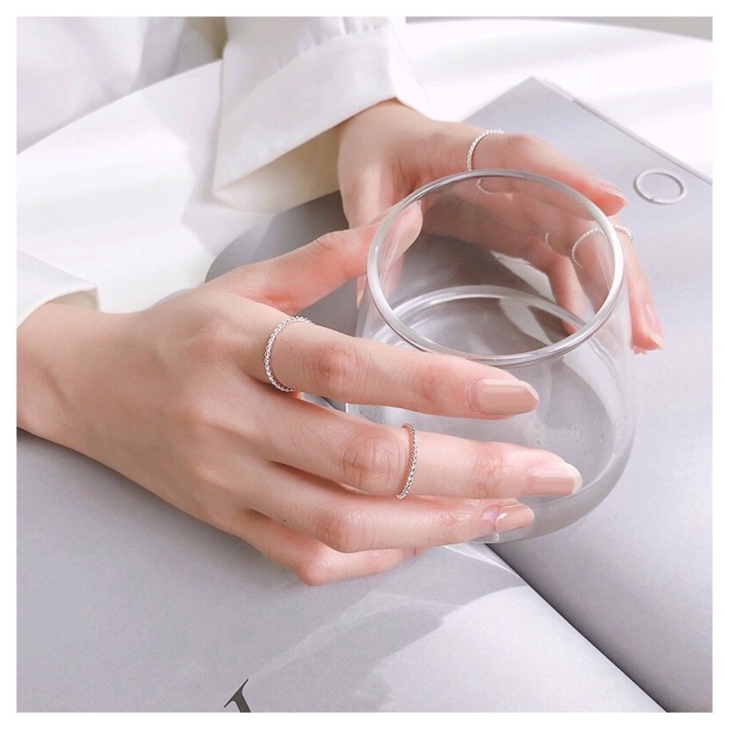 Nhẫn xoắn đơn giản Minh Hằng Jewelry