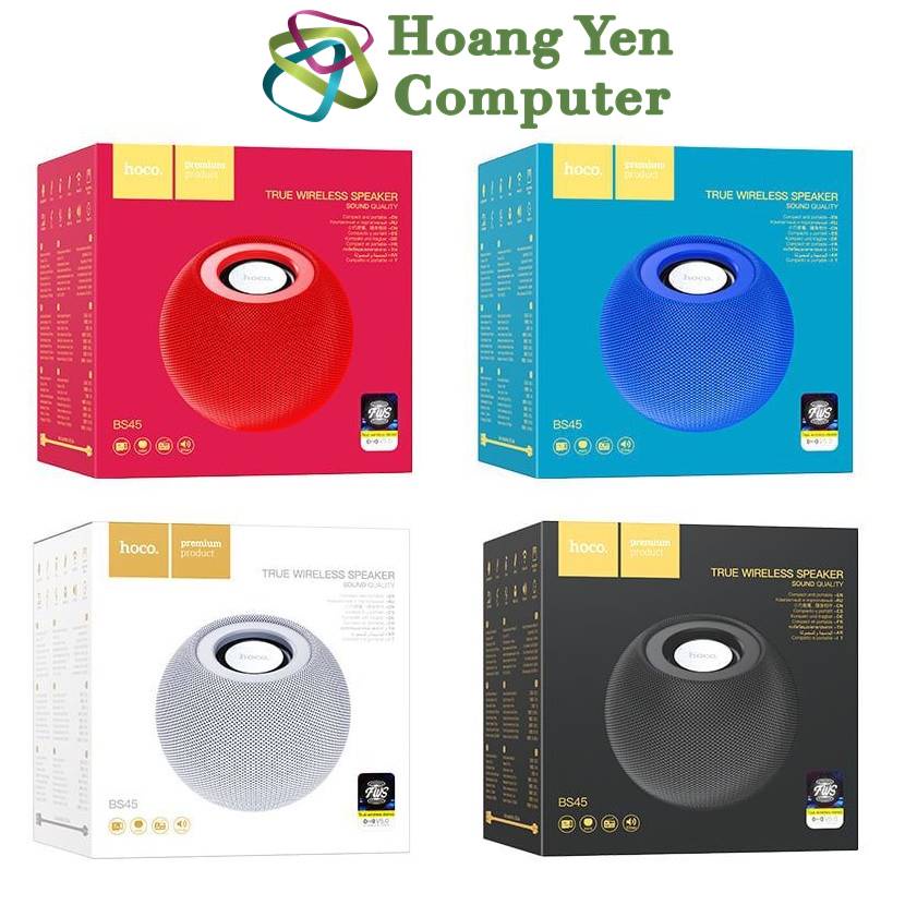 Loa Bluetooth Hoco BS45 V5.0 - Tích Hợp Khe Cắm Thẻ Nhớ - BH 12 Tháng - Hoàng Yến Computer