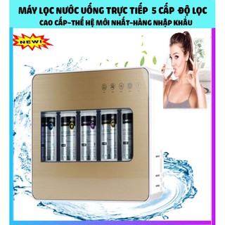 Máy lọc nước uống trực tiếp 5 cấp độ lọc sử dụng công nghệ lọc tiên tiến ULTRA FILTRATION cao cấp thế hệ mới