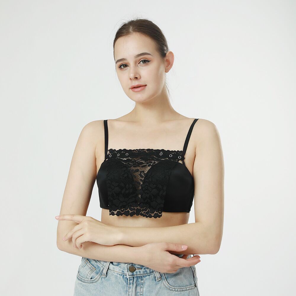 Combo 2 áo lot ren che ngực màu đen trắng