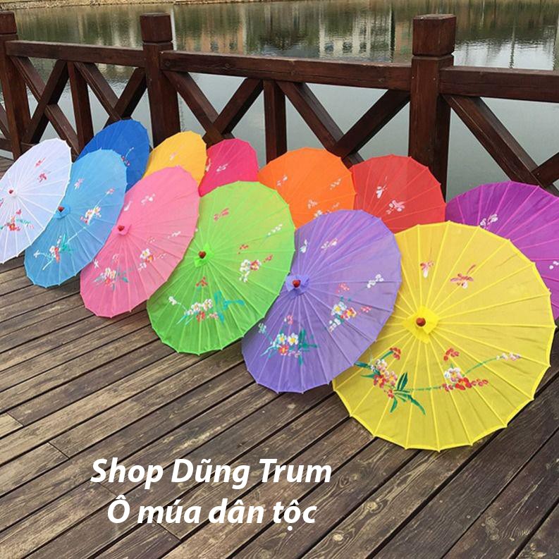 Ô múa cổ trang biểu diễn, dù cổ trang múa chụp hình, ô múa dân tộc mèo