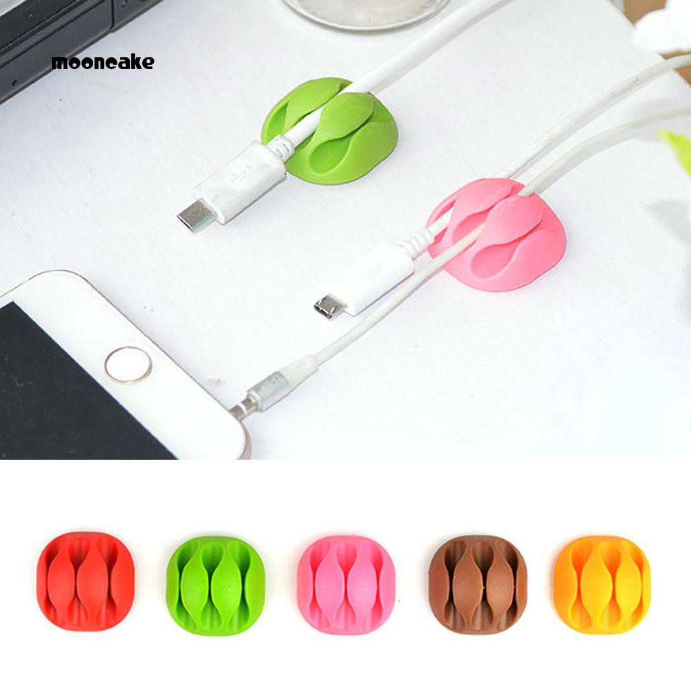 Dụng cụ giữ cố định dây cáp đa năng tiện dụng hình mặt trăng xinh xắn