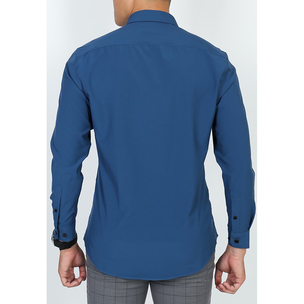 Áo sơmi dài tay Owen Nano Regularfit màu xanh -  AR90652DT | BigBuy360 - bigbuy360.vn