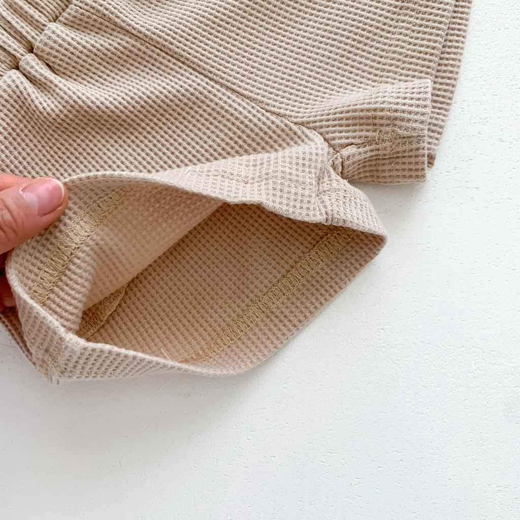 Set Áo Thun In Hình Gấu Kèm Quần Short Thời Trang Mùa Hè Cho Bé 1-3 Tuổi