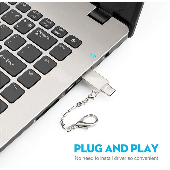 Đầu đọc thẻ Type-C USB 2.0 OTG 10Gbps tiện dụng