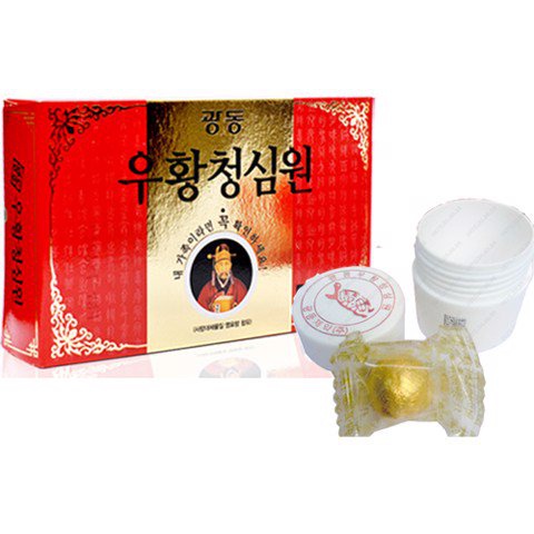 Viên uống bổ não An Cung Ngưu Hoàng Hoàn Kwangdong ông cụ