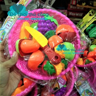 Đồ chơi cắt hoa quả - rau củ nhựa cho bé
