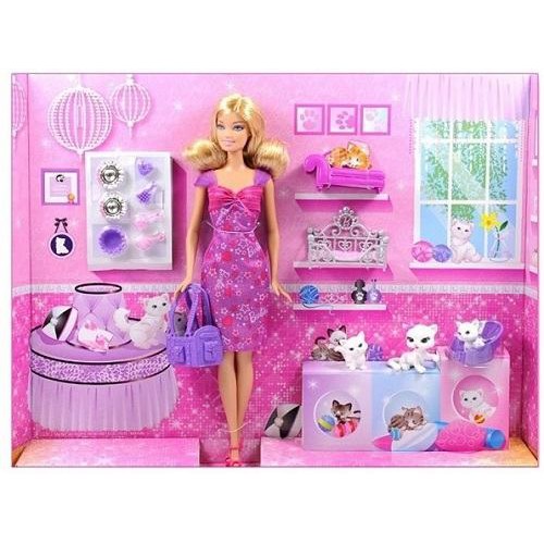 Bộ đồ chơi búp bê Barbie giá rẻ Barbie và mèo cưng