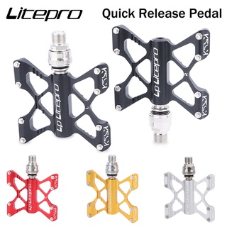Lp litepro bàn đạp tháo nhanh xe đạp gấp bàn đạp tháo nhanh cnc bmx hợp kim nhôm