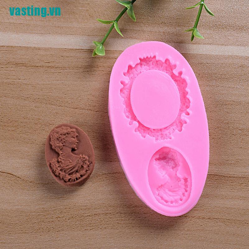 V☆Khuôn Silicone Làm Bánh Tạo Hình Khung Gương 3D Độc Đáo Tiện Dụng