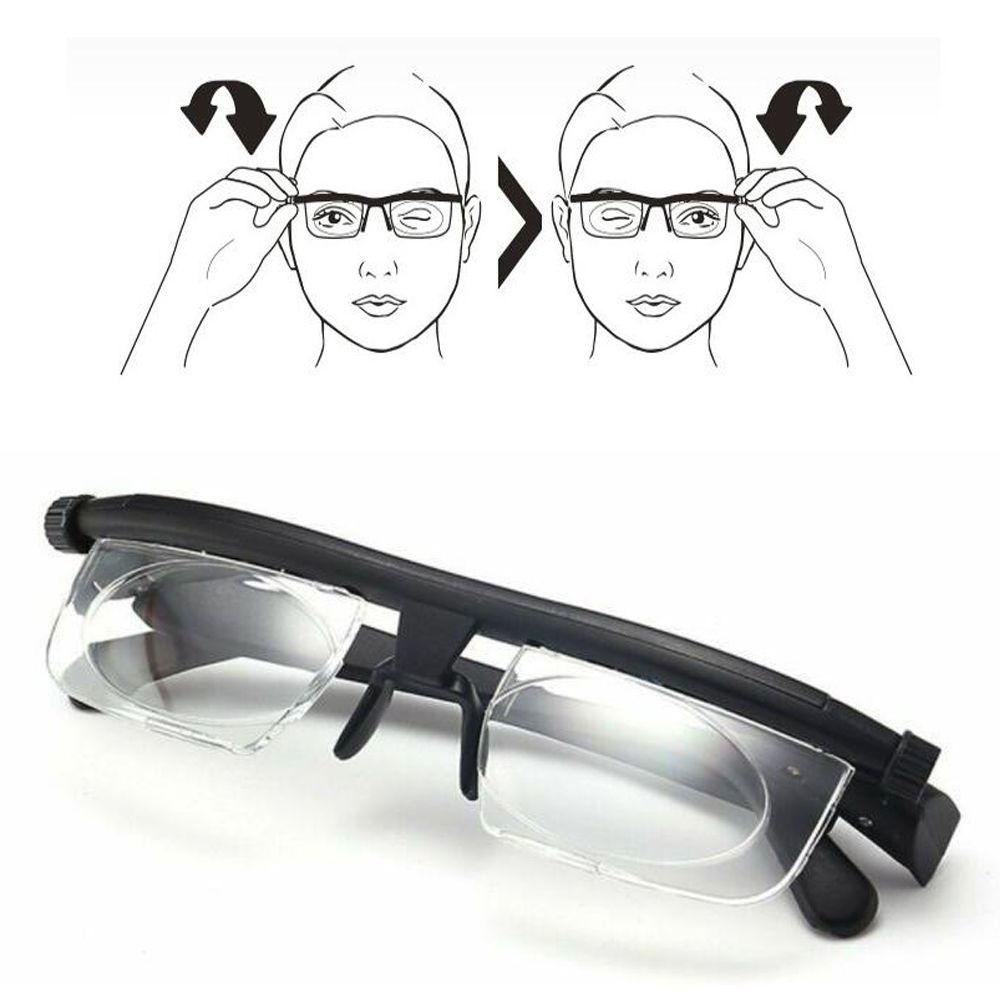 Eutus kính mắt có thể điều chỉnh kính đọc chung kính lúp -3 đến +6 diopters