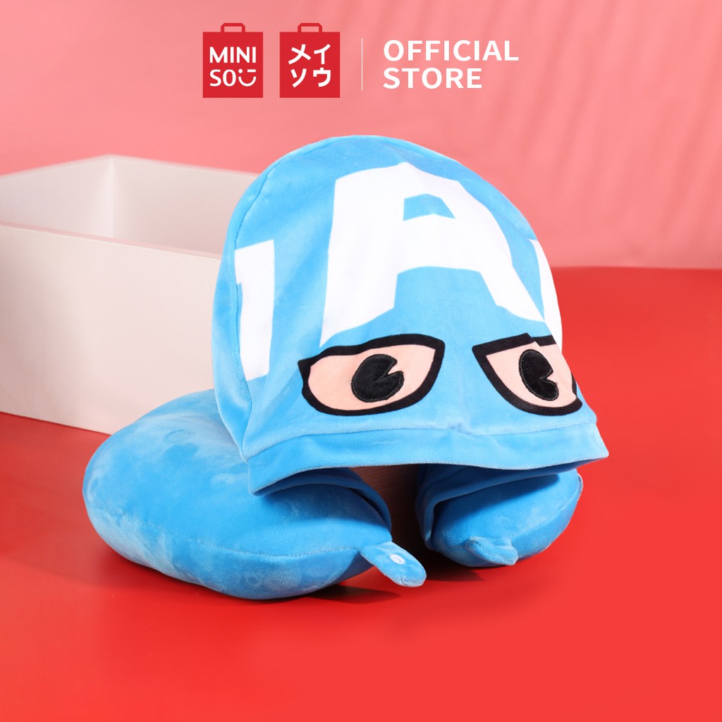 [Mã LIFEMALLCP3 giảm 12% đơn 99K] Gối U kèm mũ MARVEL(Iron Man) Miniso