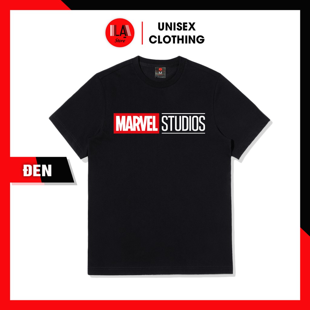 Áo Thun Unisex Trắng Và Đen In Logo MARVEL STUDIOS | LẠ STORE | BigBuy360 - bigbuy360.vn