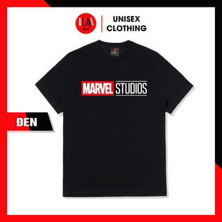 Áo Thun Unisex Trắng Và Đen In Logo MARVEL STUDIOS