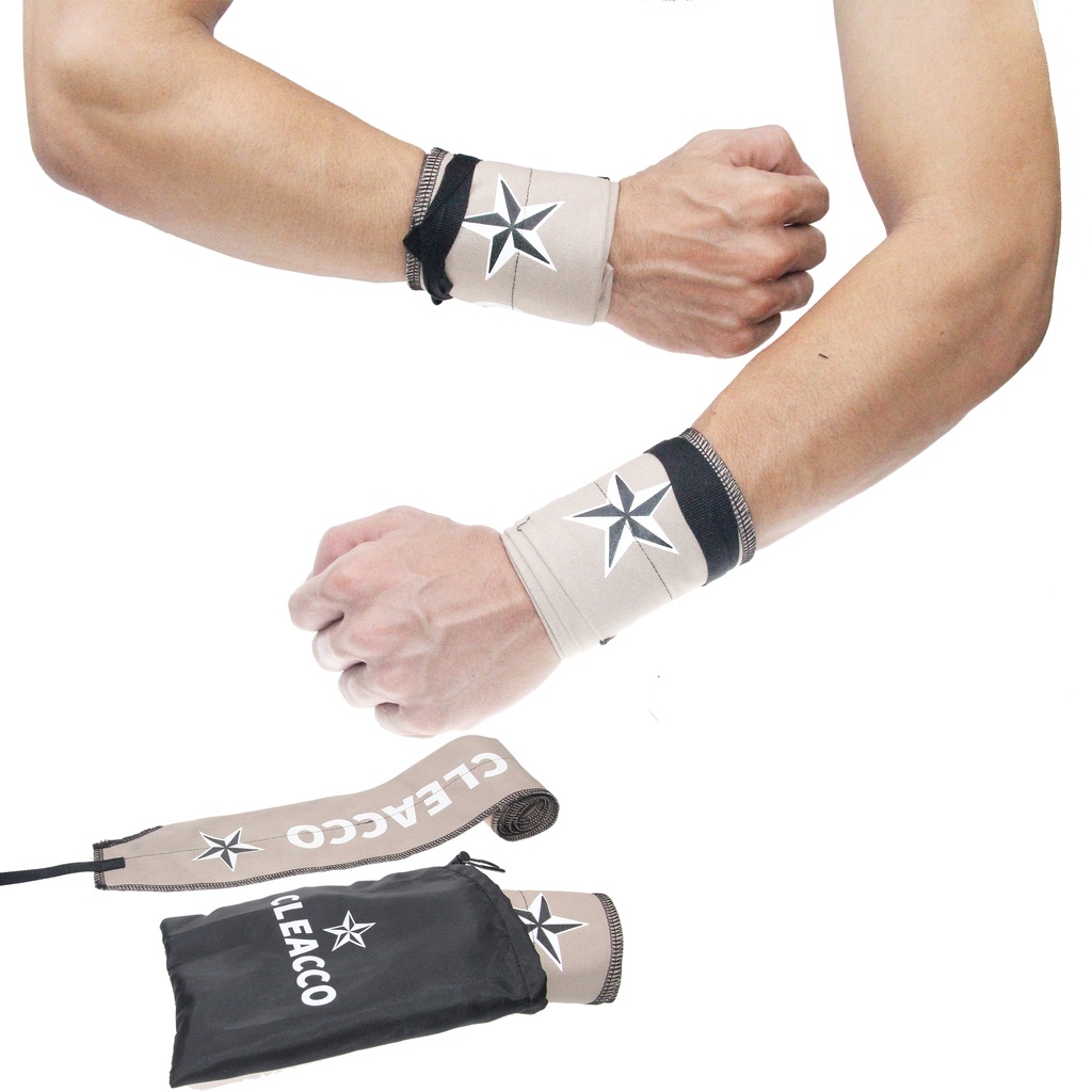 Bộ Băng Quấn Bảo Vệ Cổ Tay Cleacco Street Workout Wrist Wraps , Tập gym , Thể dục dụng cụ , Yoga BORO SPORT
