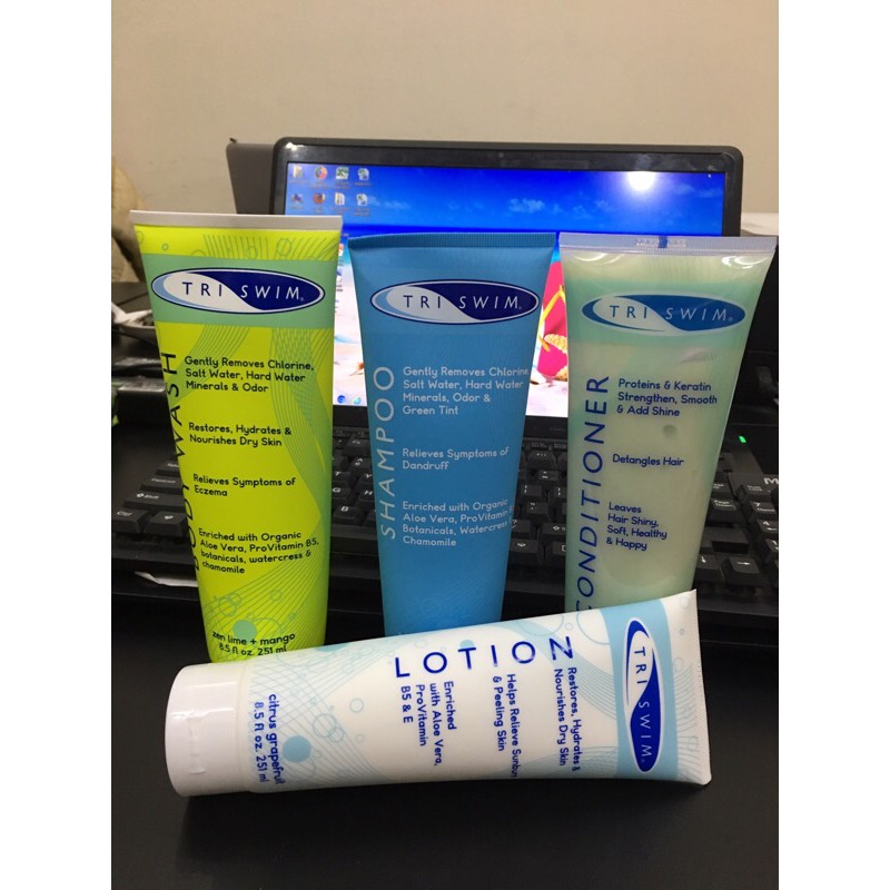 Sữa tắm Triswim 251ml dùng cho đi bơi mẫu mới 2020 màu vành chanh | BigBuy360 - bigbuy360.vn