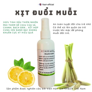 Xịt đuổi muỗi, xịt đuổi muỗi cho bé Viện Hàn lâm KH&CN Việt Nam Vast official, chai 100ml
