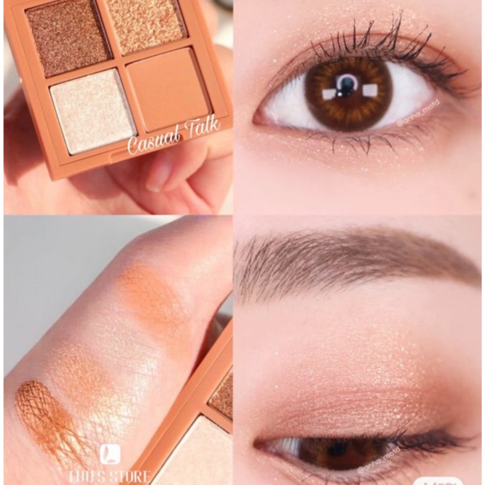 Bảng phấn mắt nhiều màu 3CE Mini Multi Eye Color Palette 4 ô nhiều màu sắc 3.2g
