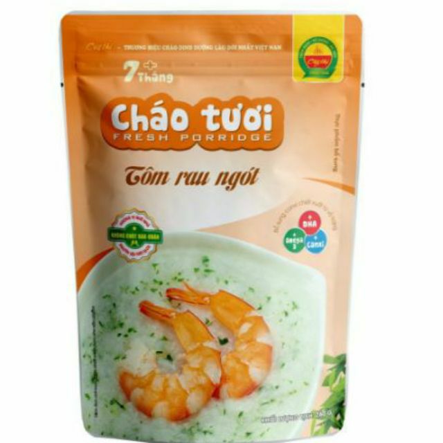 Date T11.2022 Cho bé từ 7th.Cháo tươi cây thị đủ 10 vị