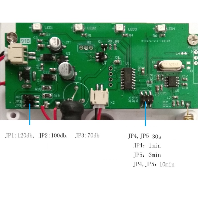 Loa Chớp Còi Hú Báo Động Cháy Chống Trộm Không Dây Sóng RF 433Mhz LB01