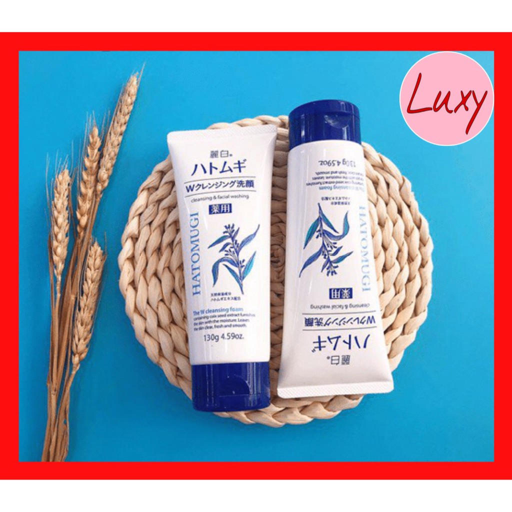 [ Chính Hãng ] Sữa Rửa Mặt Hatomugi Naturie Hạt Ý Dĩ 130g Nhật Bản - LUXY COSMETIC
