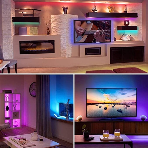 Dây Đèn LED USB 5V 5m RGB 5050 24 Phím Linh Hoạt 2835SMD Trang Trí Phòng Khách / Phòng Ngủ