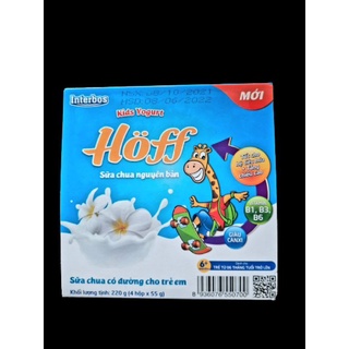 Sữa chua Hoff cho bé đủ vị ( vị dâu, chuối, táo, nguyên bản)