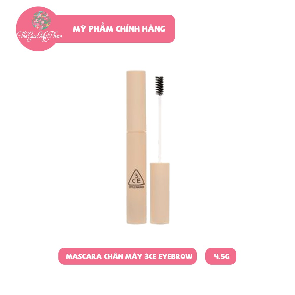 Mascara Định Hình Chân Mày 3CE Stylenanda Clear Eyebrow Fixer  - NEW 2020