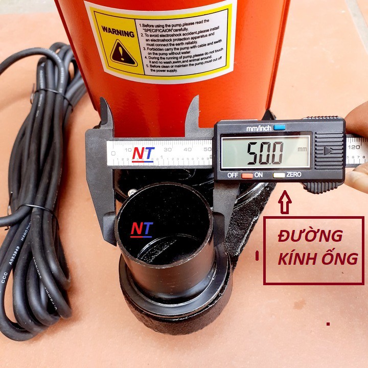 Máy bơm nước chìm,máy bơm nước 100% dây đồng  750W  (1 ngựa)