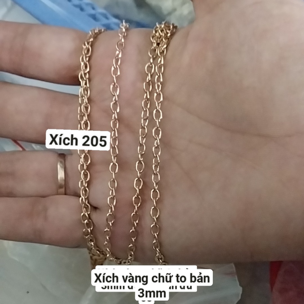 Dây xích các loại 5mm,3mm,3,5mm,2mm-x201,x202,x203,x204,x205,x206
