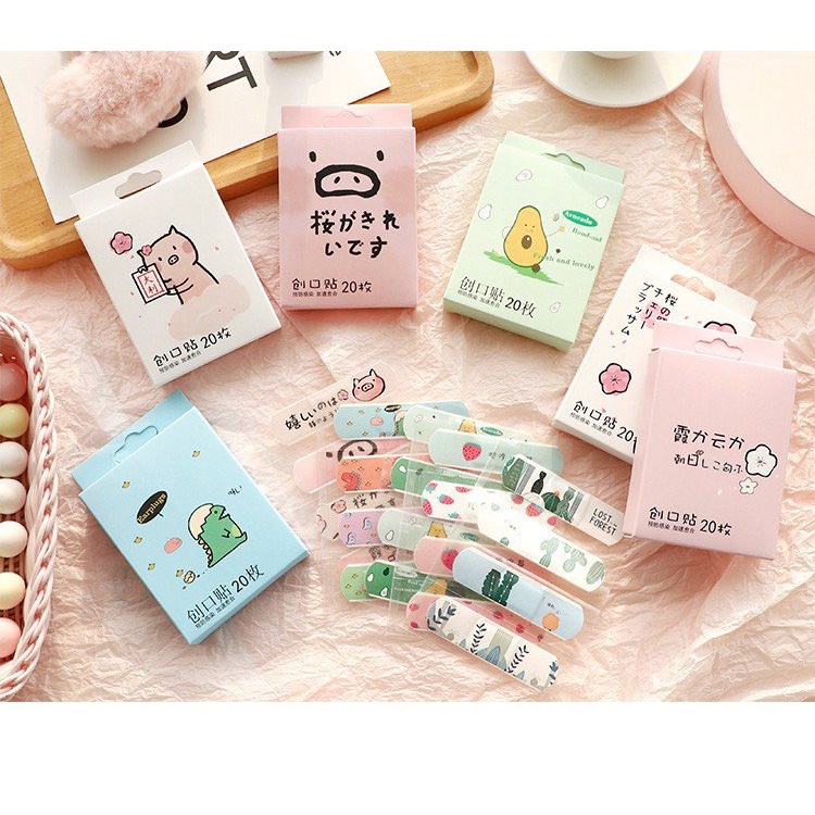COMBO 4 HỘP URGO DỄ THƯƠNG MẪU MỚI (1 HỘP 20 MIẾNG- TỔNG 80 MIẾNG/1 COMBO)
