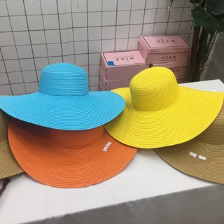 Nón giả cói đi biển vành rộng thời trang_M001