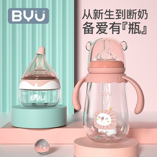 Bình Sữa Thủy Tinh Dung Tích 80ml Cho Bé 0-3 Tháng Tuổi